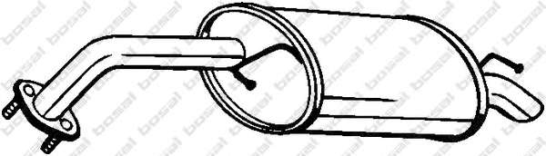 Глушитель выхлопных газов конечный