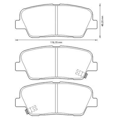 Комплект тормозных колодок, дисковый тормоз