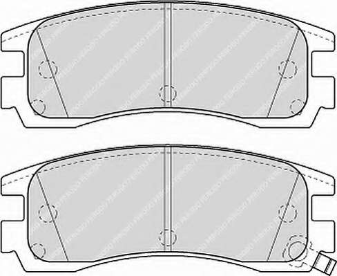Колодки тормозные задние, дисковые