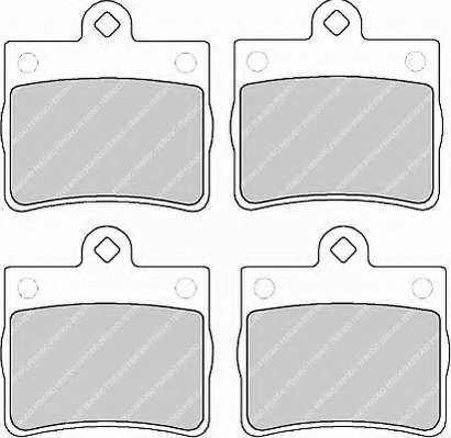 Комплект тормозных колодок, дисковый тормоз