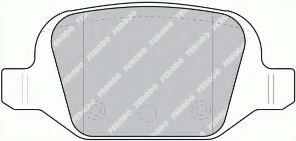 Комплект тормозных колодок, дисковый тормоз