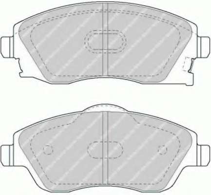 Комплект тормозных колодок, дисковый тормоз