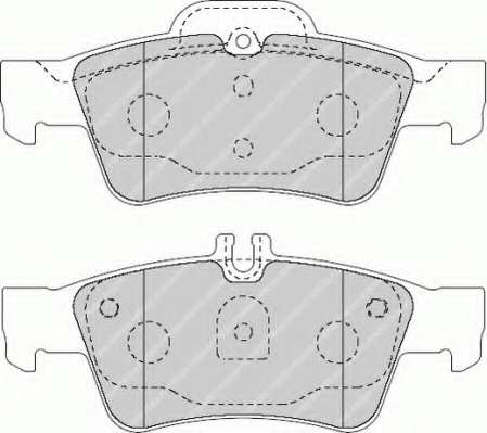 Комплект тормозных колодок, дисковый тормоз