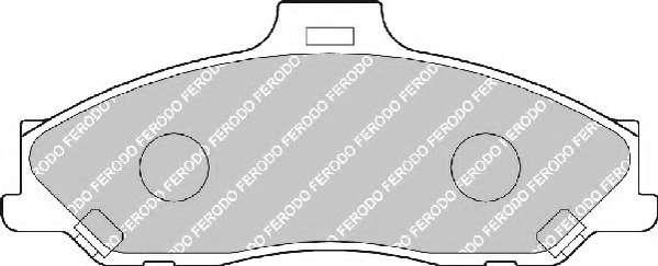Комплект тормозных колодок, дисковый тормоз