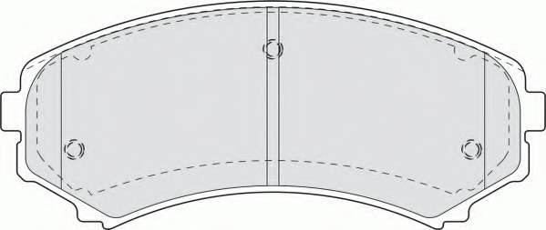 Комплект тормозных колодок, дисковый тормоз