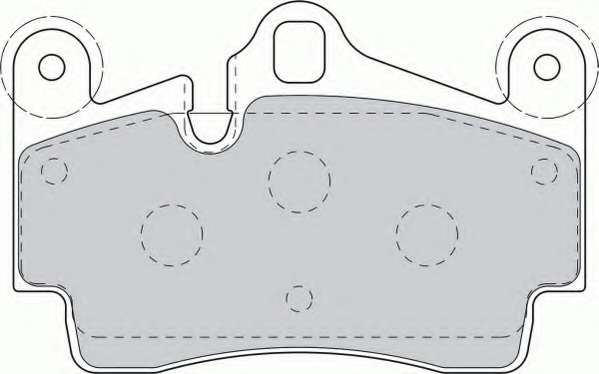 Комплект тормозных колодок, дисковый тормоз