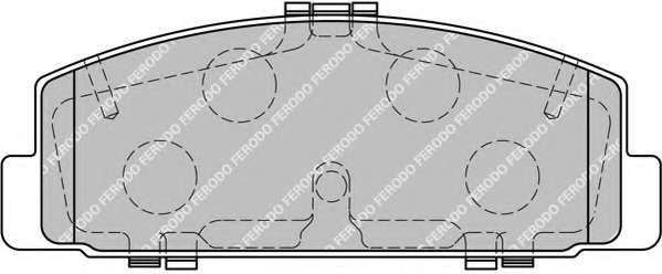 Комплект тормозных колодок, дисковый тормоз
