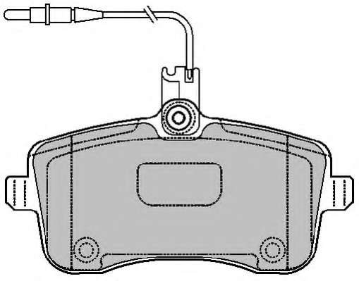 Комплект тормозных колодок, дисковый тормоз