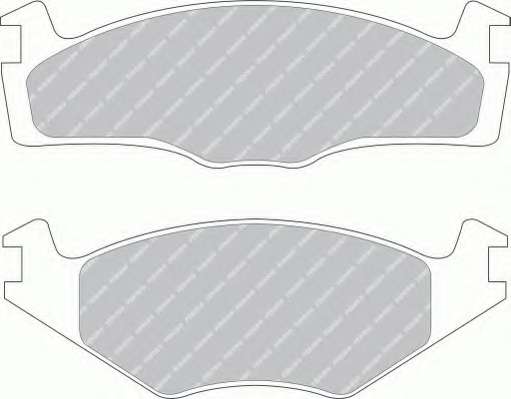 Комплект тормозных колодок, дисковый тормоз