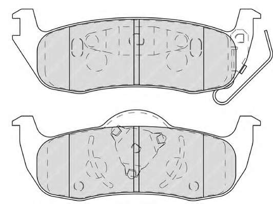 Комплект тормозных колодок, дисковый тормоз