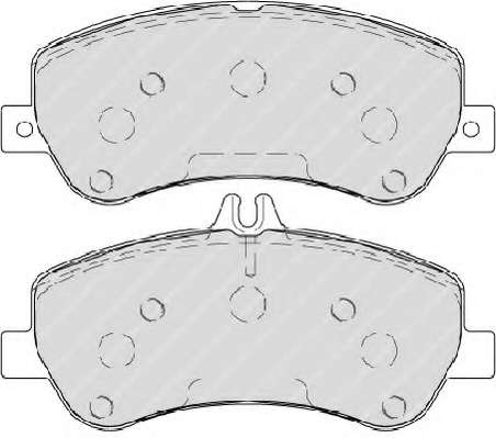 Комплект тормозных колодок, дисковый тормоз