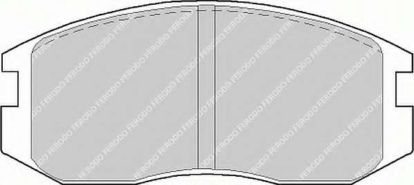 Комплект тормозных колодок, дисковый тормоз