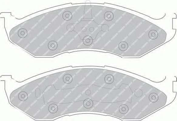 Комплект тормозных колодок, дисковый тормоз
