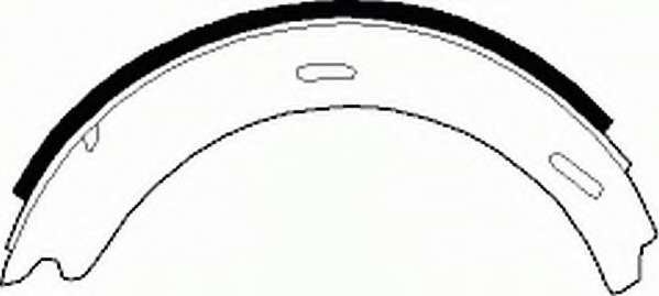 Комплект тормозных колодок, стояночная тормозная система