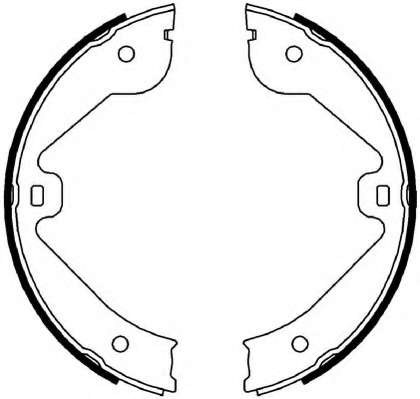 Комплект тормозных колодок, стояночная тормозная система
