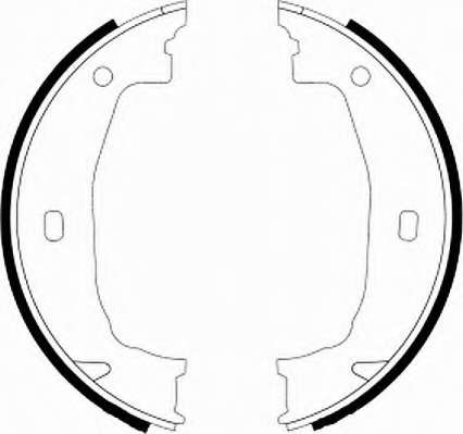 Комплект тормозных колодок, стояночная тормозная система