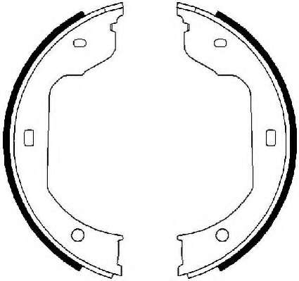 Комплект тормозных колодок, стояночная тормозная система