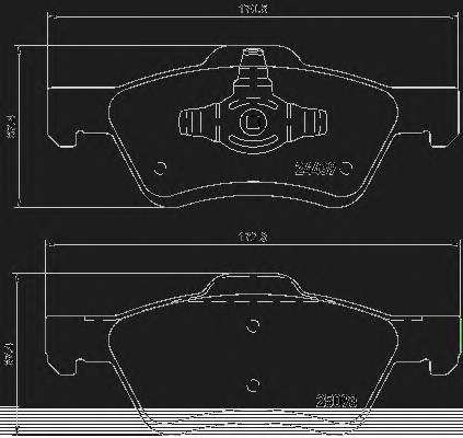 Комплект тормозных колодок, дисковый тормоз