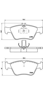 Комплект тормозных колодок, дисковый тормоз