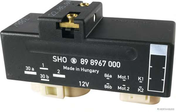 Реле, продольный наклон шкворня вентилятора