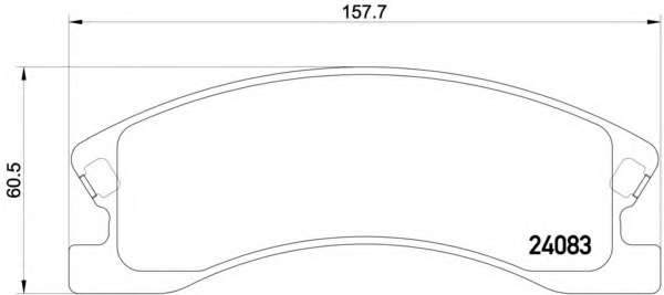 Комплект тормозных колодок, дисковый тормоз
