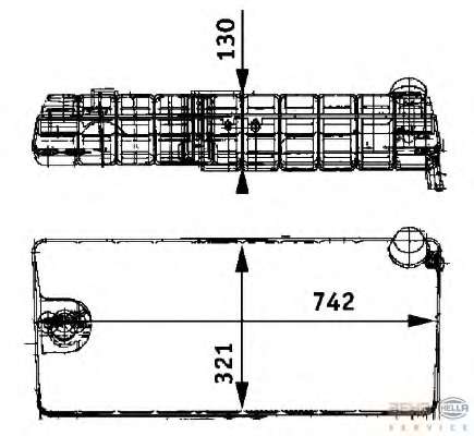 Компенсационный бак, охлаждающая жидкость