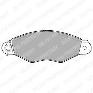 Колодки тормозные (передние) Renault Kangoo 98- (Bosch)