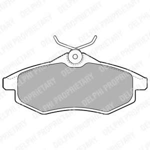 Колодки тормозные (передние) Citroen C2 03-12/Citroen С3 02- (Trw)