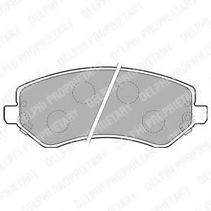Колодки тормозные (передние) Jeep Cherokee 01-08/Chrysler Voyager IV 00-08 (Trw)