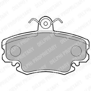 Колодки тормозные (передние) Dacia Logan 04-/Renault Symbol/Clio/Megane/Peugeot 309(с датчиком)(TRW)