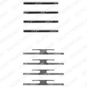 Планка суппорта (переднего) прижимная (к-кт) Opel Kadett E/Corsa A 1.0-2.0 75-93