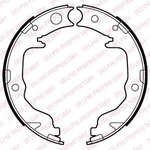 Комплект тормозных колодок, стояночная тормозная система