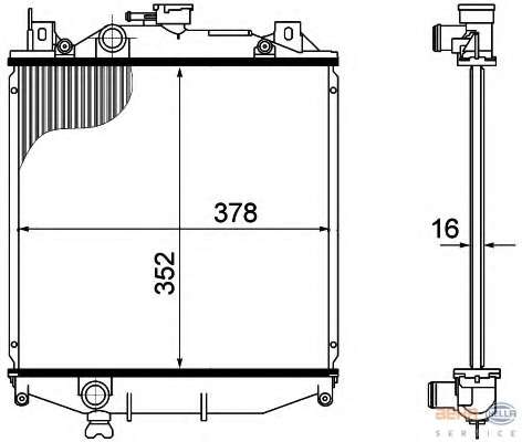 Радиатор, охлаждение двигателя