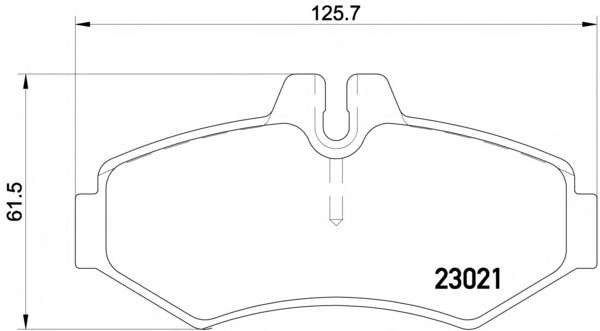 Гальмівні колодки дискові зад. DB/VW/Vario/Sprinter/VW LT