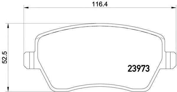 Гальмівні колодки перед. дискові Dacia Dokker, Duster, Logan// Nissan Note// Renault Captur, Clio III, IV, Kangoo, Modus, Grand Modus 1.2-1.6 09.04-