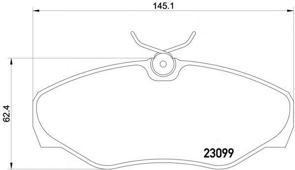 Гальмівнi колодки дисковi перед. Renault Trafic/Opel Vivaro 1.9DI 01-