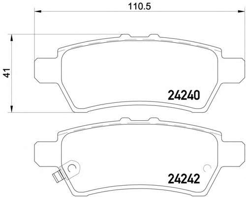 Колодки гальмівні Nissan Navara/Pathfinder 2.5/4.0 05-
