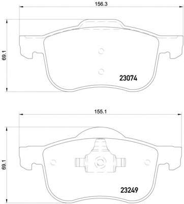 Комплект тормозных колодок, дисковый тормоз