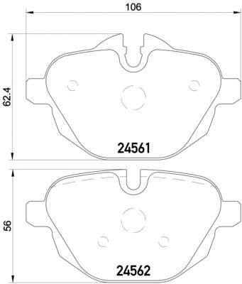 Комплект тормозных колодок, дисковый тормоз