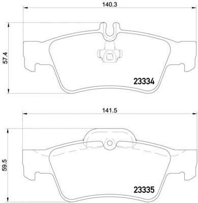 Гальмівні колодки дискові зад. MB CLS (C219), E (W211, W212), S (W220) 3.0-5.5 09.99-