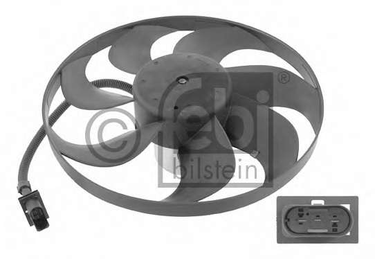 Вентилятор охлаждения двигателя VW Bora/ Golf IV 1.6-2.0/1.9TDI 97-06