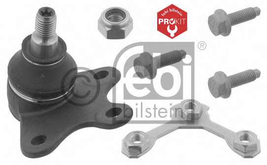 Опора шаровая (передняя/снизу/L) Skoda Fabia/VW Polo 1.2/1.9TDI 99-10 (к-кт)