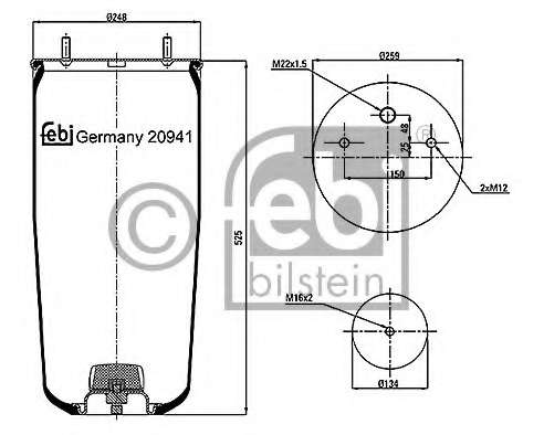 Кожух пневматической рессоры