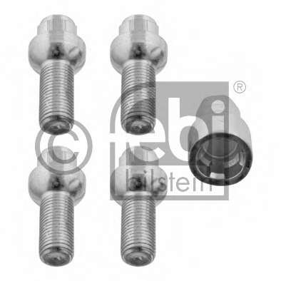 Комплект болтов колесных VW Caddy III/ T4/ T5  (M14x1.5mm)