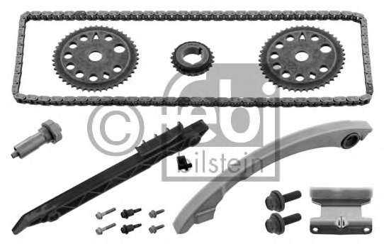 Комплект цепи ГРМ Opel Vectra B/C/Astra G 2.2 01- (z=148) (Симплекс)