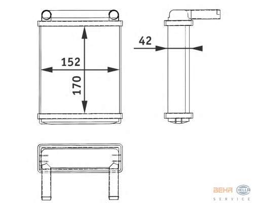 Теплообменник, отопление салона