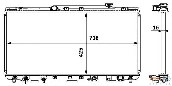 Радиатор, охлаждение двигателя