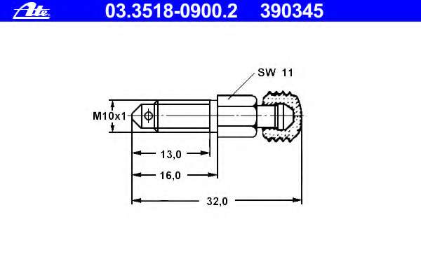 Болт воздушного клапана / вентиль