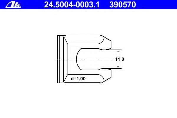 Кронштейн, тормозный шланг