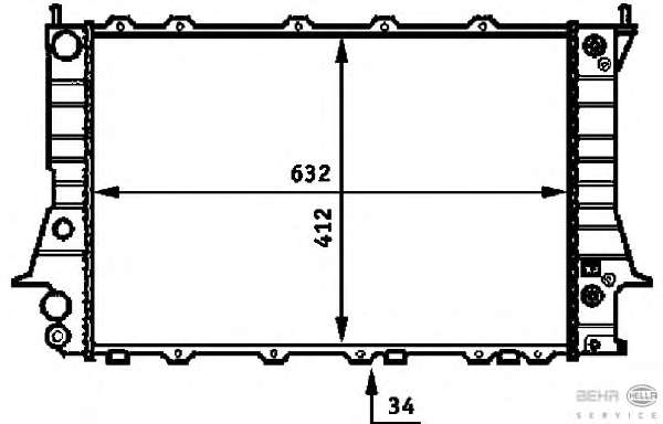 Радиатор, охлаждение двигателя